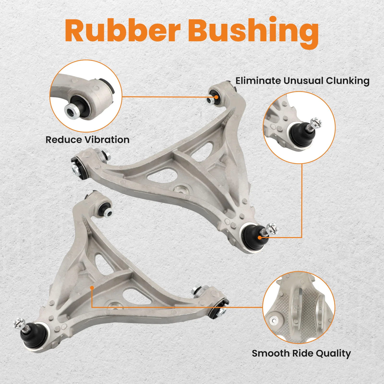 2x Braccio di controllo anteriore inferiore con coppia di giunti sferici per camioncino Ford F150 2004-2008 4L3Z3078CA