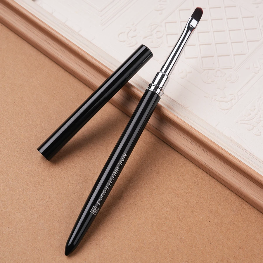 2pcs Of Light Treatment Pen Nail Tools with Cap Broad Round Tip Large Square Round Tip Flat Tip Nail Art Pen Pole Broader Pen H