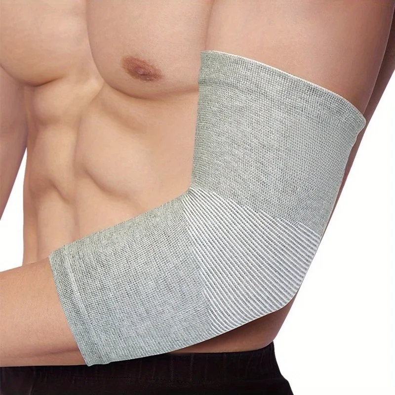 Protector de articulación de codo, protector de brazo masculino, adecuado para deportes como tenis, fitness, bádminton, baloncesto, etc.