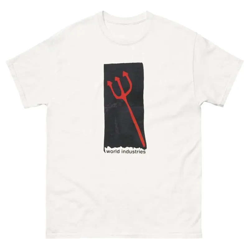 Diseños de camisetas de skate retro de horquilla roja de patín de las indústrias del mundo