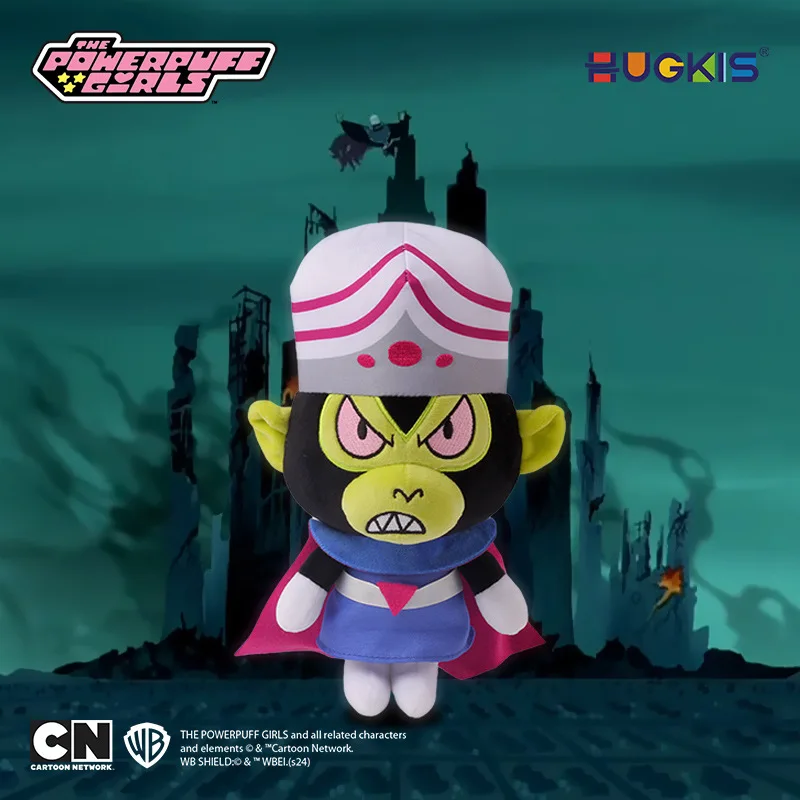 14·25cm große The Powerpuff Girls Stoffpuppen, Film-Bösewichte, Prinzessin Morbucks und Mojo Jojo Plüsch-Schlüsselanhänger-Puppen – Detail 4