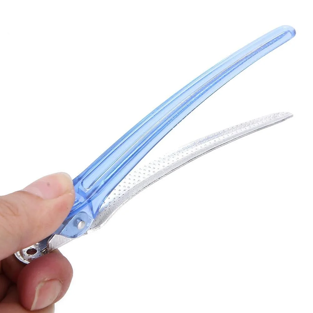 10 قطعة مجموعة مقاطع الشعر الحلاق صالون تصفيف الشعر المشابك البلاستيكية المهنية تقسيم الشعر دبوس الشعر اكسسوارات التصميم أدوات #4