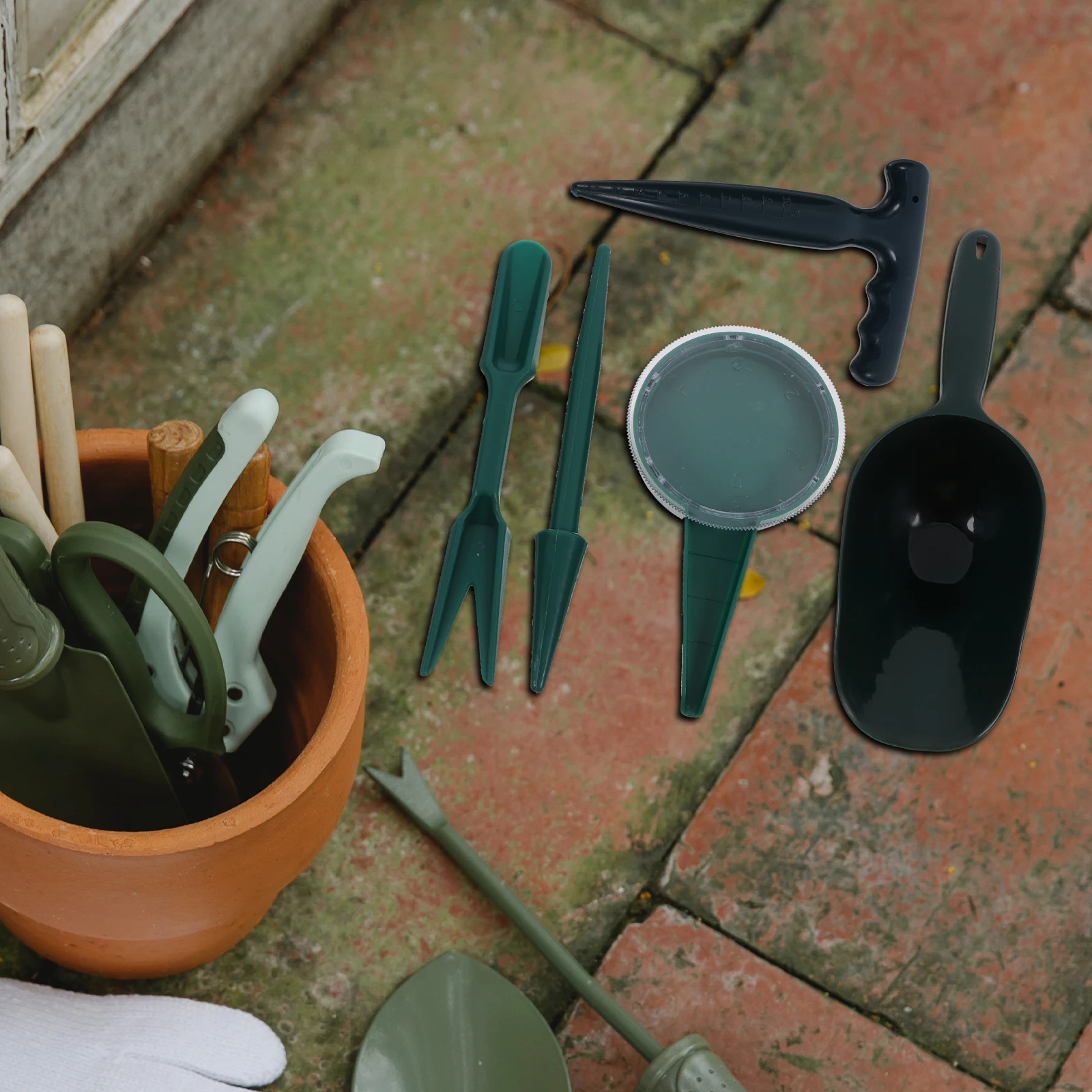 

1Set Planting Tools Dibber Garden Tool for Succulent Flower Vegetable Cultivation Portable Soil Scoop Dibbler Gardening Hand