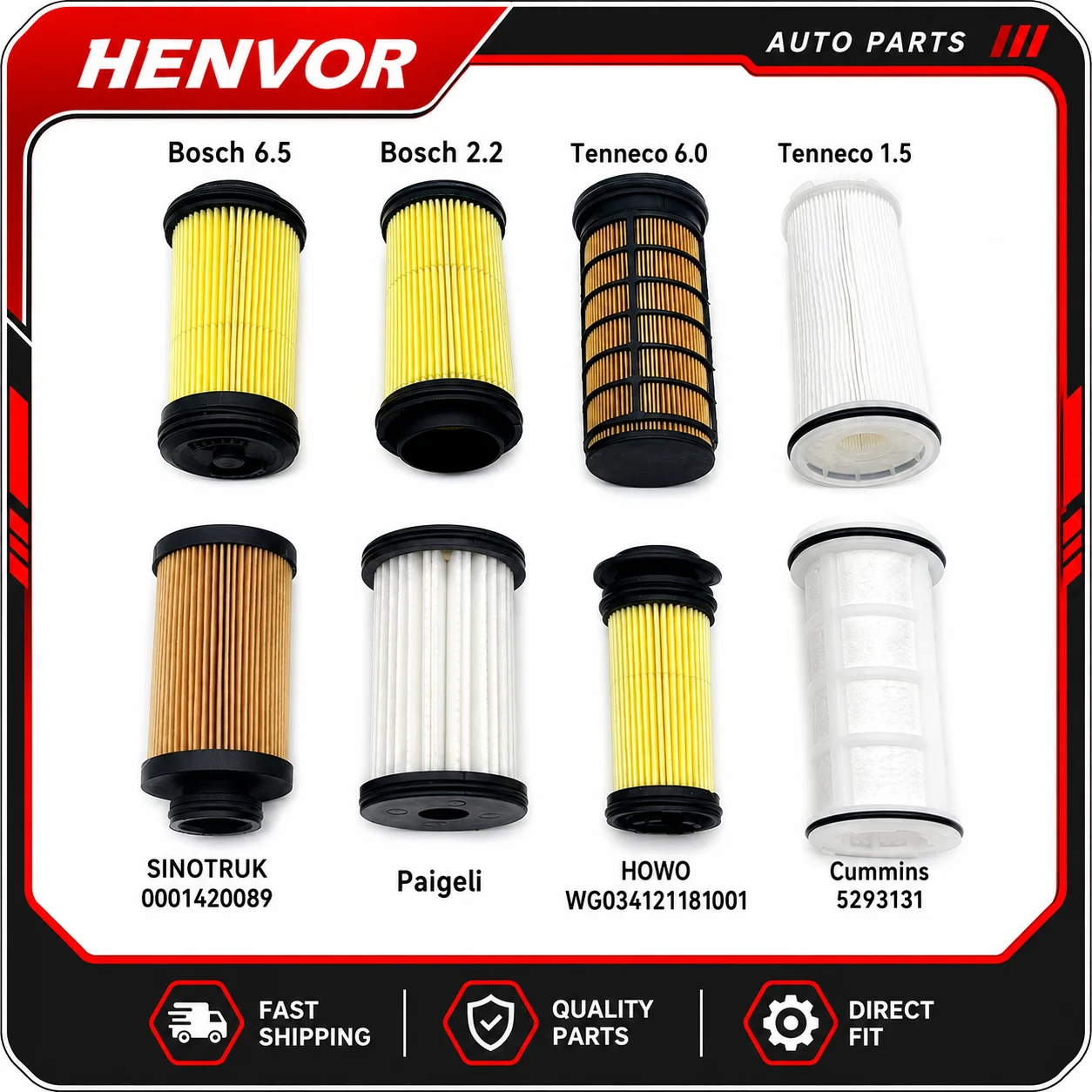 Urea Pump Filter Element DEF Solution Filter Screen for Trucks Semi-Trailers SCR Systems