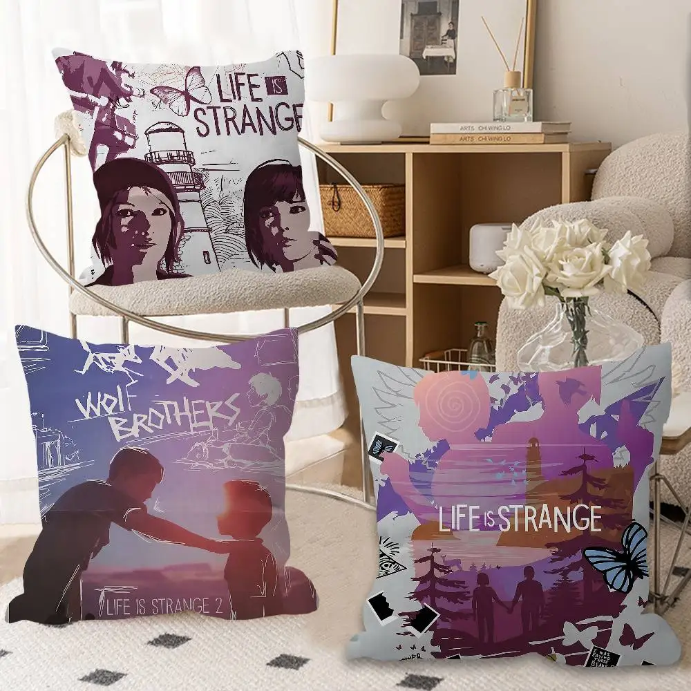 

Подушка Life Is Strange 2, подарки, мебель для домашнего офиса, спальня, диван, автомобильная подушка, чехол 45x45 см