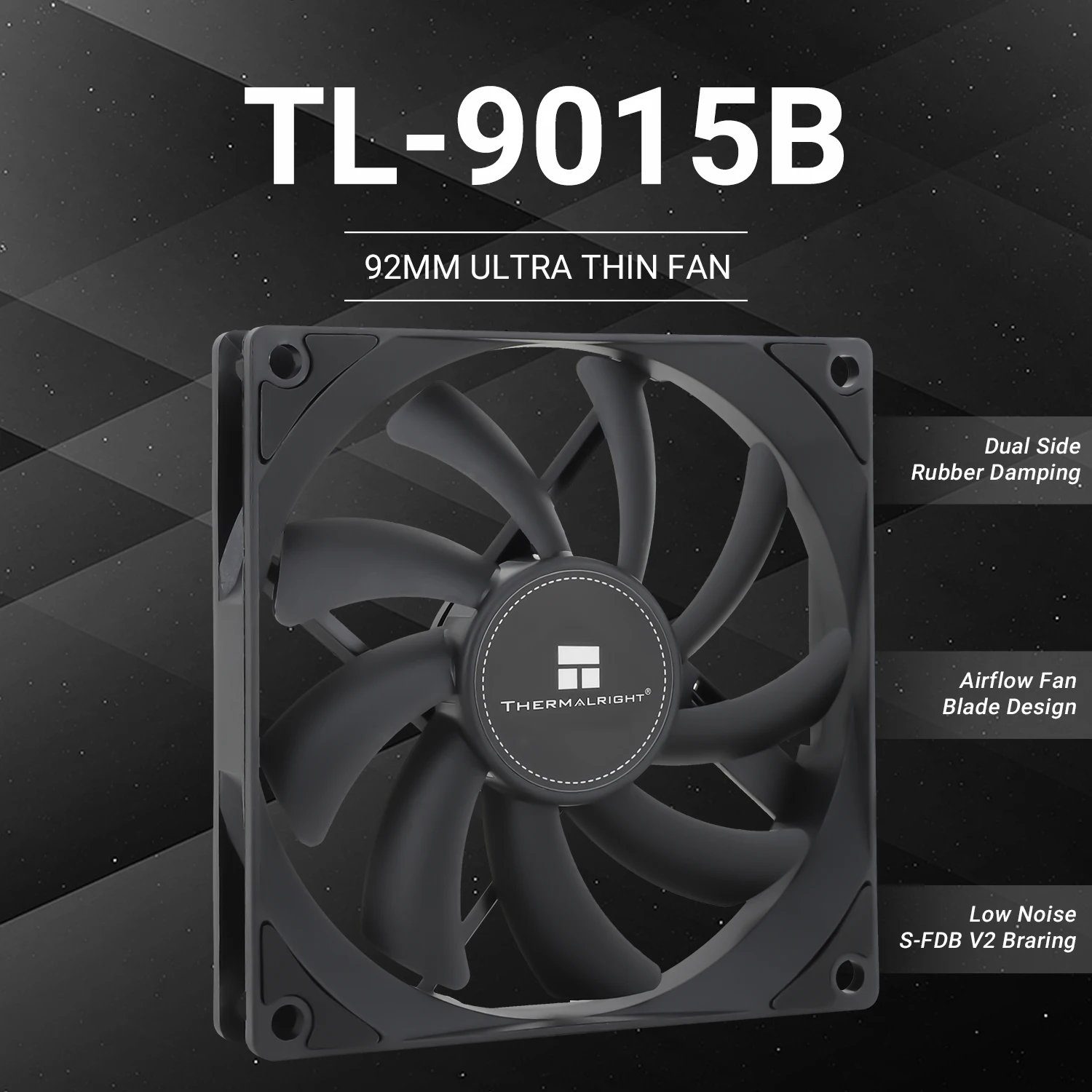 

Корпусный вентилятор Thermalright 90 мм TL-9015/9015B/9015W/9015R Охлаждающий вентилятор Тонкий вентилятор 90 мм Тонкий вентилятор