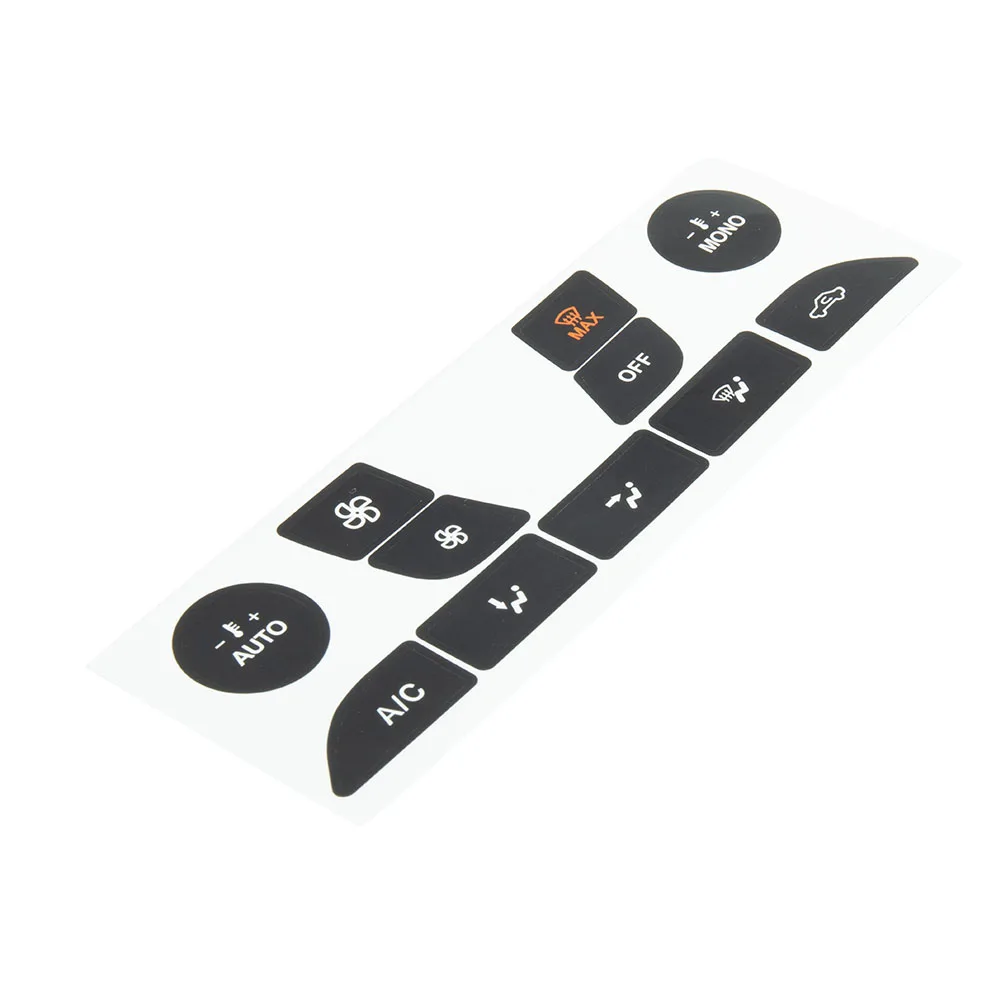 High Quality Hot Sale Repair Sticker A/C Button Black Front High Grade Vinyl Accessories Decorative Car Air Condition