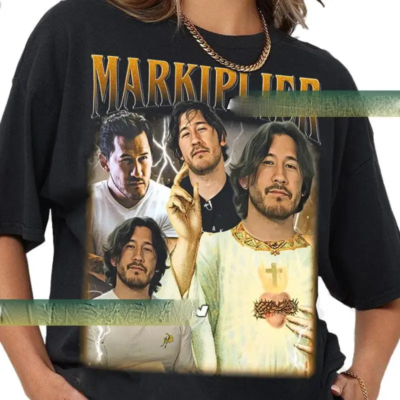 تي شيرت ماركيبليير الكلاسيكي للنساء والرجال مقاس S 3XL