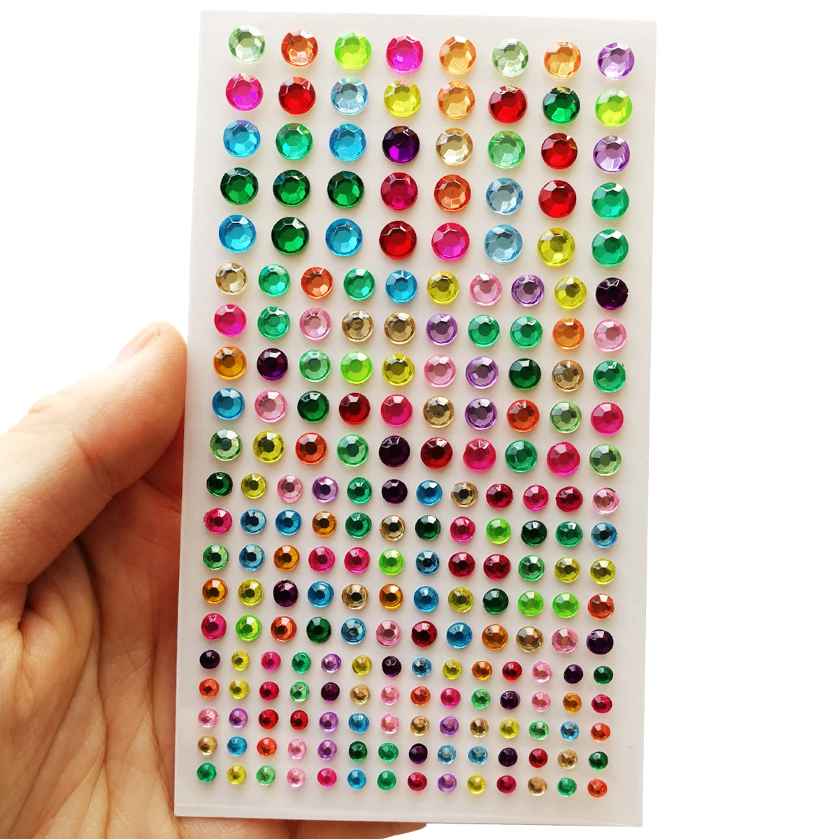 Muticolor Self Adhesive Gems Stickers for Crafts Bling Rhinestones Assorted Shapes Jewels Rhinestones Stickers Girls Kids Gifts