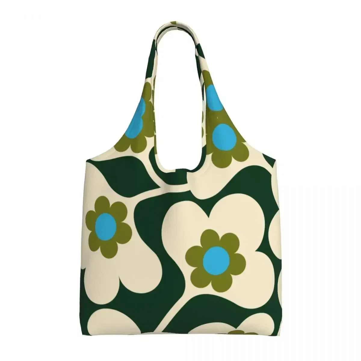 Fashion Print  Japonica Spruce Orla Kiely Tote Shopping Bag Portable Canvas Shoulder Shopper Bags Handbags Gifts