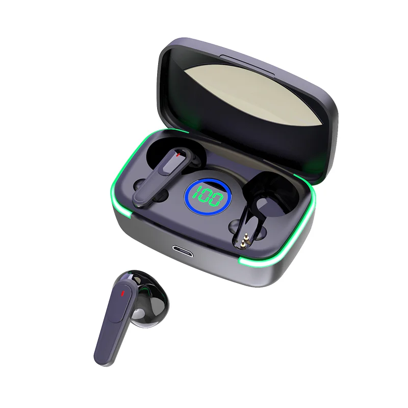 

New GaminG Tws Earphone Wireless BT5.3 Led Display Earbuds Mini Hifi Stereo Sport Headset Low Latency In Ear Earphones M80