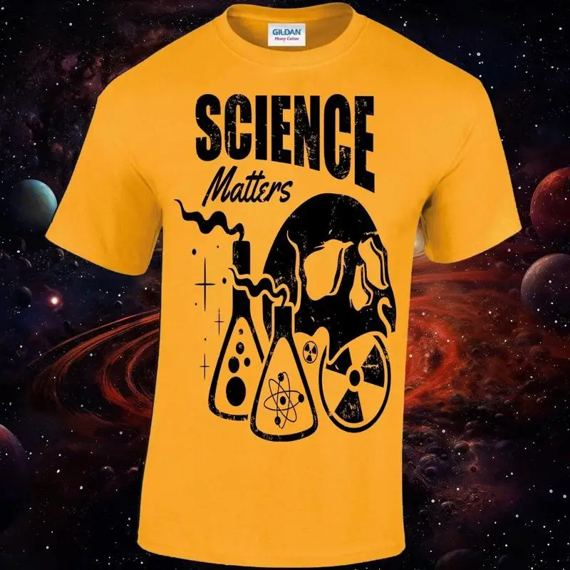 Science Matters  Tshirt Unisex, Physics Chemistry Atomic Radioactive Skull