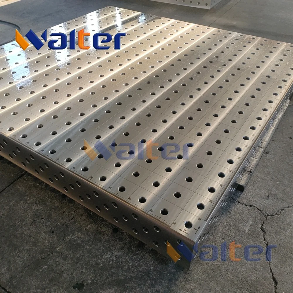 Wear-Resistant 3D Modular Welding Table Steel Cast Iron CE ISO Certified Premium Hard Polished-Surface CE Size Customized