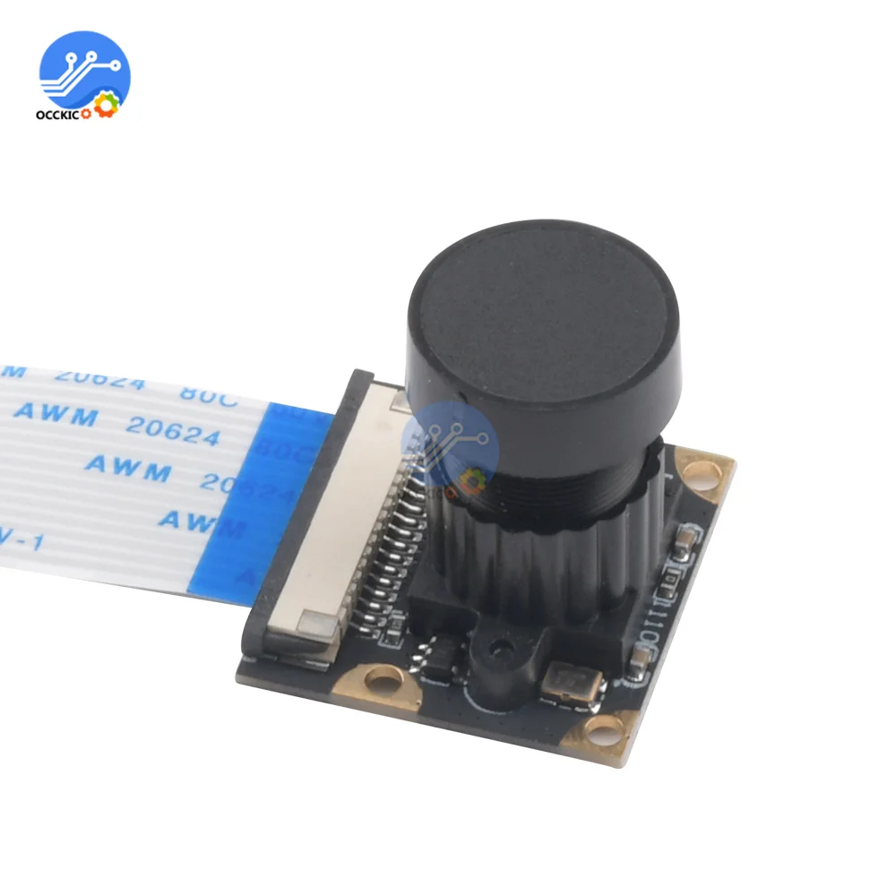 OV5647 5MP Night Vision with Adjustable-focus 3.6mm Lens For Raspberry Pi  3 3B+ 4 4B Camera Module 2592 x 1944 Resolution