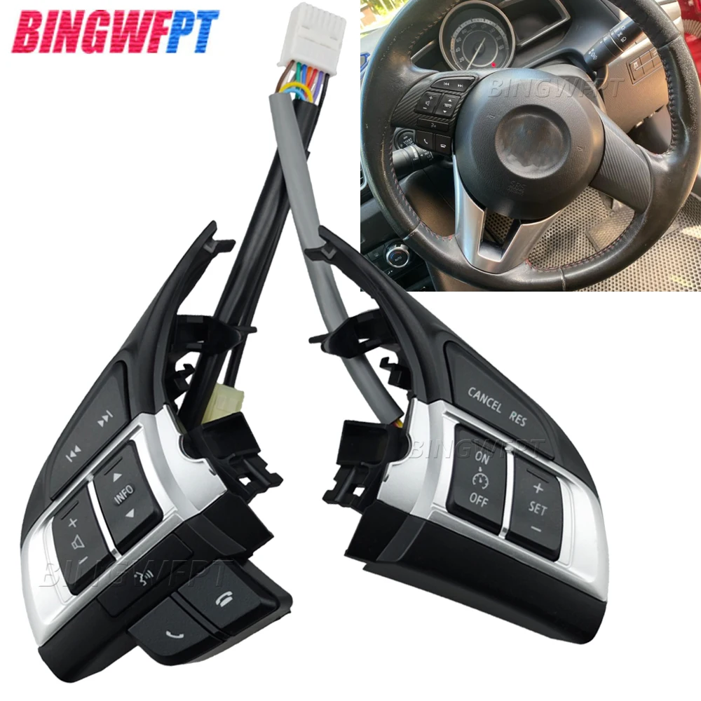 

Новая кнопка управления рулевым колесом, круиз-контроль, переключатель регулировки громкости звука для Mazda CX-5 CX5 KE 2012 2013 2014 2015