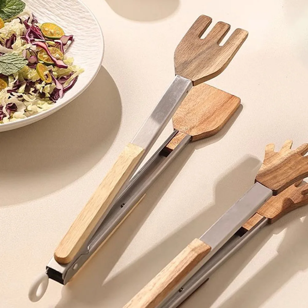 

Food Tong Stainless Steel Smooth Handle Ergonomic Design For Kitchen Cooking Serving Buffet Dessert Clamp Catering Tongs