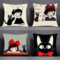 Anime K-Kikis D-Delivery Service-S Pillow Case Cover Square Sofa With For Pattern Comfortable Cushionsuitable Of Room