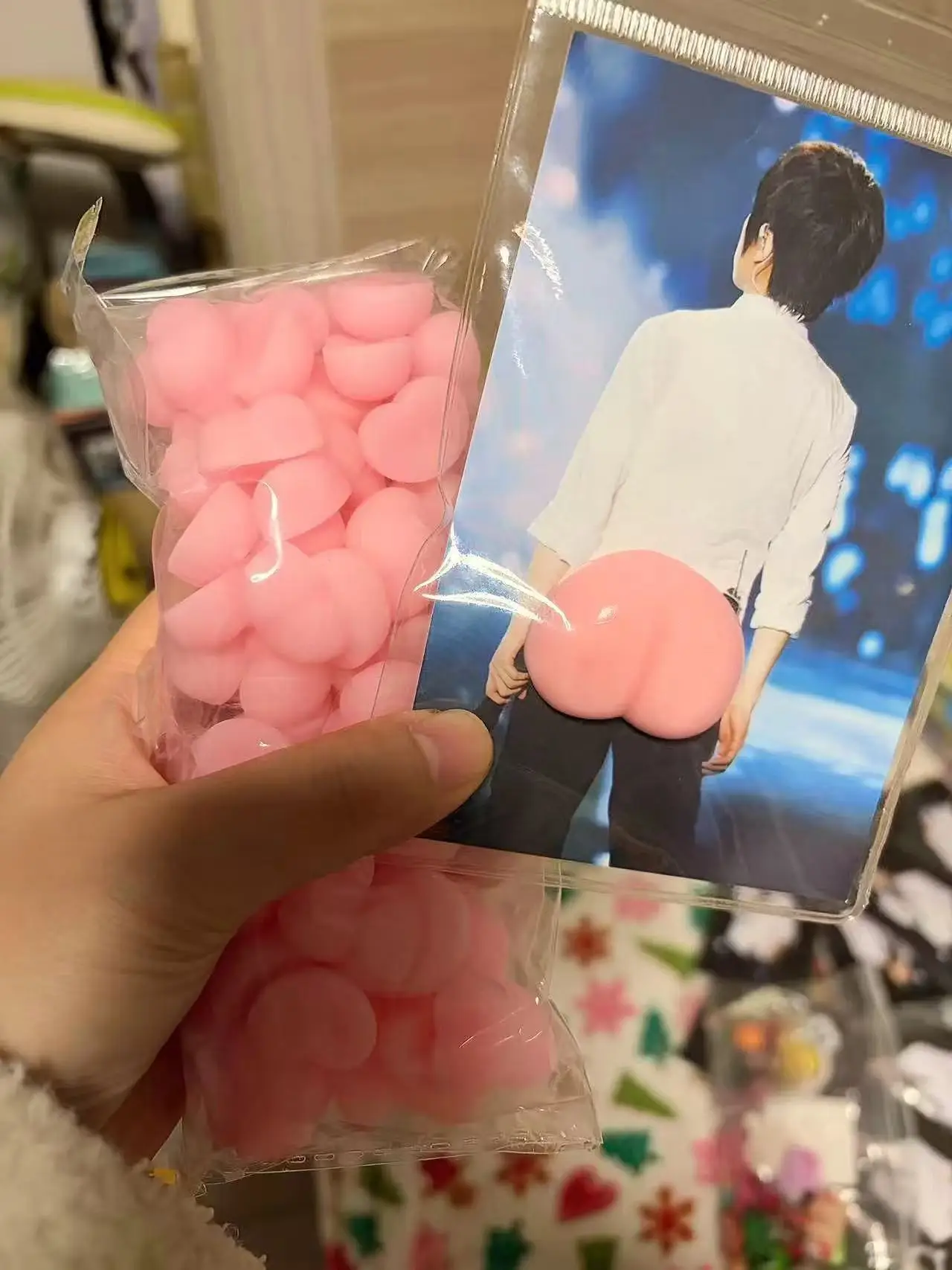 

10 шт. забавные мягкие наклейки-антистресс в форме попы, стереоэффект, для декора мобильных телефонов, аксессуары для рукоделия, необычные подарки