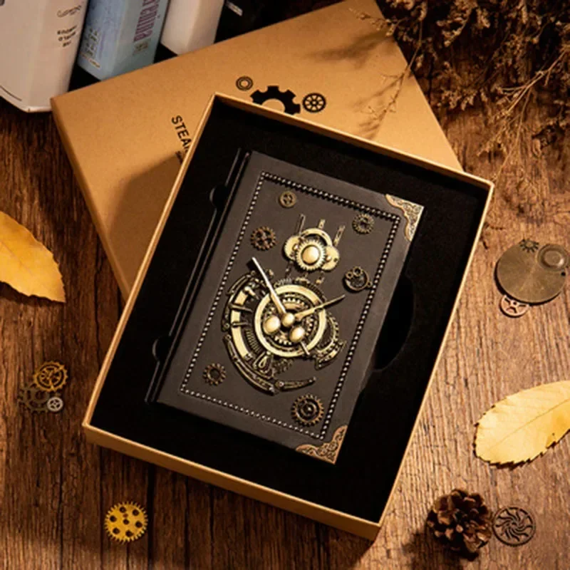유럽 ​​복고풍 노트북 성격 크리 에이 티브 노트북 Steampunk 핸드 북 루스 리프 레트로 핸드 북 메모장 가죽 일기