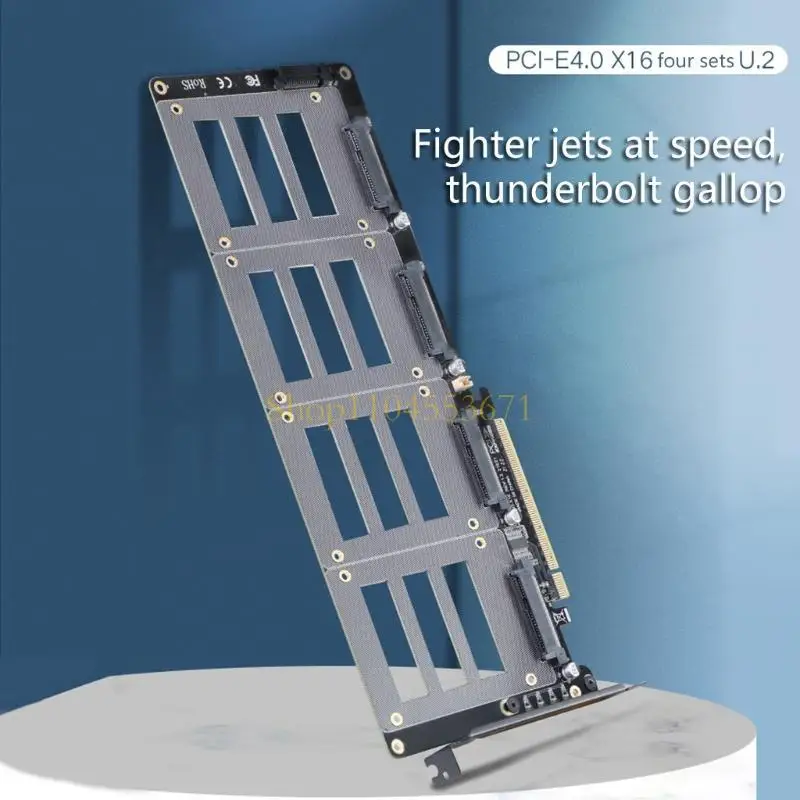 

Best Seller PCIE Riser U.2 SSD to PCI for Express X16 Adapter PCI Card Computer Hard Drive Computer Components Expansion