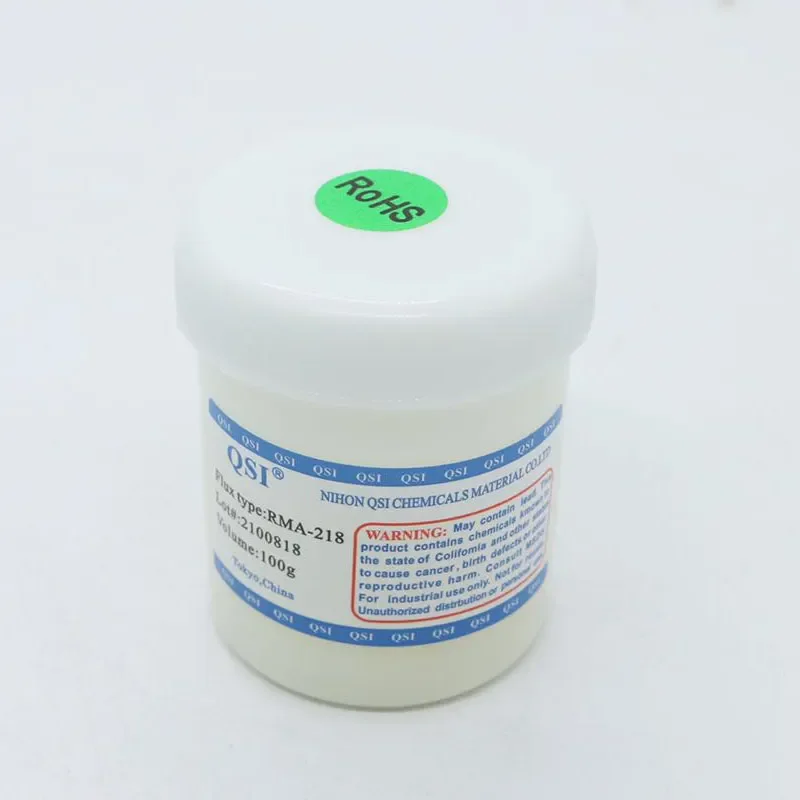 high quality  RMA-218 BGA welding solder iron  Solder Flux Paste Solder 100g for SMT Reballing with scraper