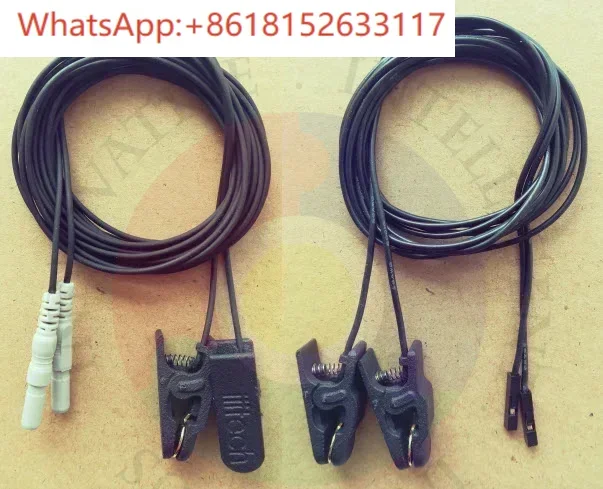 قطب مشبك الأذن EEG، قطب مشبك الأذن المطلي بالذهب، مناسب لـ Openbci / Tgam / Neurosky، إلخ