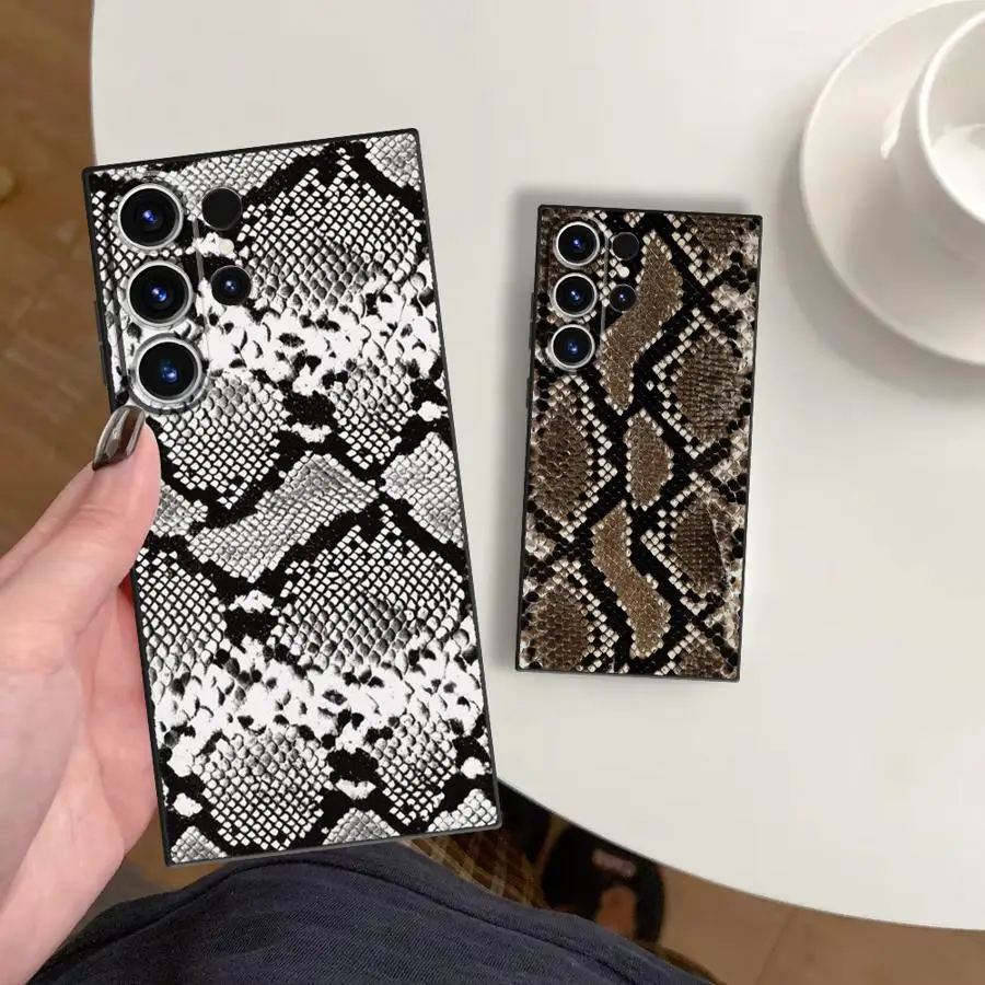 Snake Skin Pattern Funda Phone Cover Case for Samsung Galaxy S26 Ultra S24 Note 20 8 9 10 S10 S9 S21 FE S23 S25 Plus S20 Ultra view 6