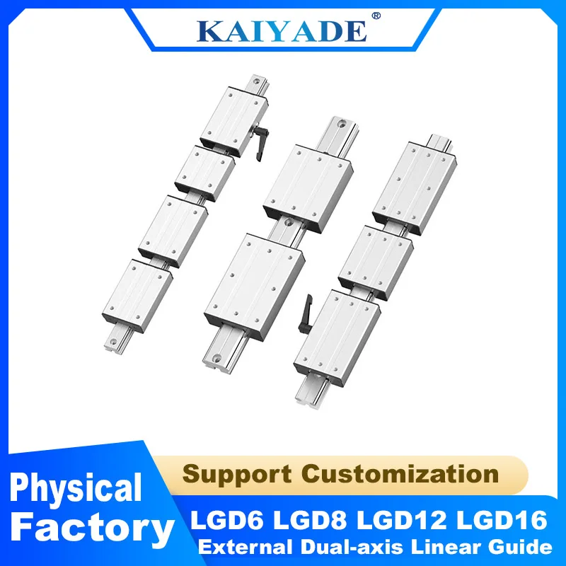 

1PC LGD12 LGD12E Dual-Axis Linear Guide Rail Set 200mm 1000mm 1600mm with Block LGB12 LGB12E Customization for DIY Home Machine