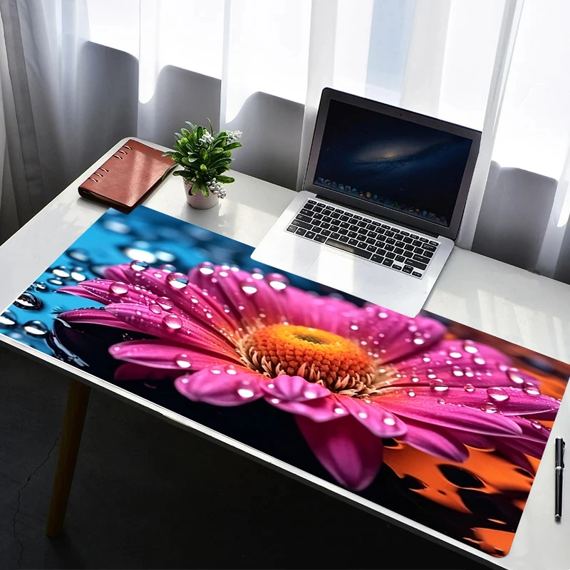 Mouse Pad Beautiful sunset glow Anime Gaming Accessories Mousepad Gamer PC Completo Computer Keyboard Desk Mat Varmilo Table