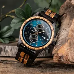 Men's Watches BOBO BIRD Brand 2024 July New Watch for Men Calendar Display Chronograph Customized Dropshipping