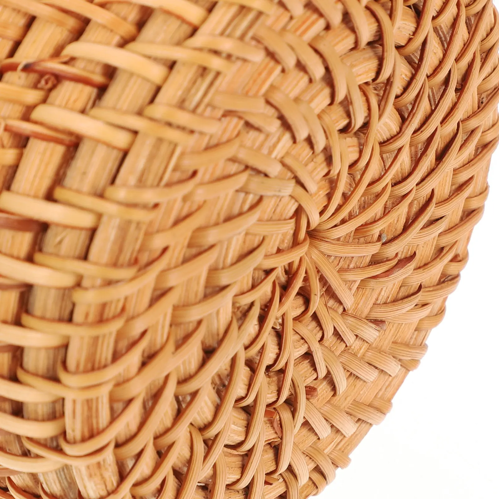 

Изысканная плетеная подставка для ручек из ротанга, вместительный настольный органайзер для канцелярии, косметики и кистей для маникюра в пасторальном стиле