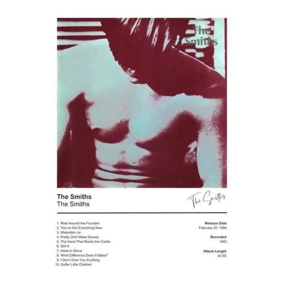 Classic Rock Band The Smiths Hot Singles The Queen Is Dead Canvas Prints Hip-hop Wall Art Poster for Living Room Bar Music Decor