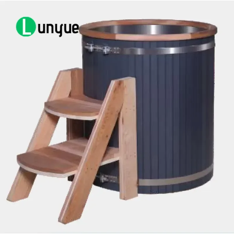 Wooden Ice Bath Tub for Sports Recovery Cold Water Immersion Cooler for 1 Person Durable Outdoor Home Use Muscle Relief