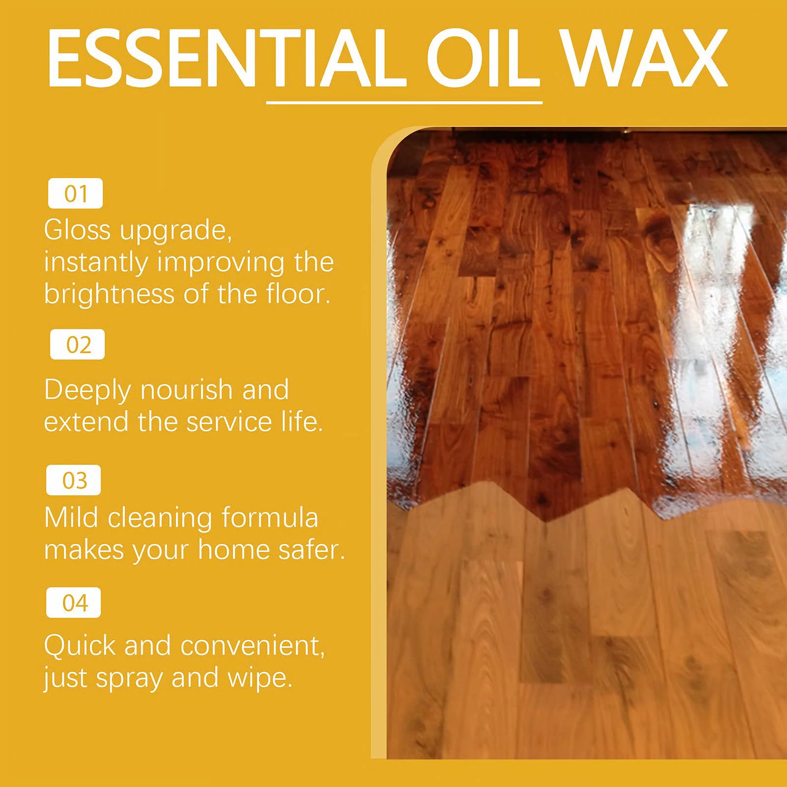 Furniture Polish Beewax Spray Multi-Purpose Natural Beeswax Care Spray Restorer Natural Micro-Molecular for Furniture Floors