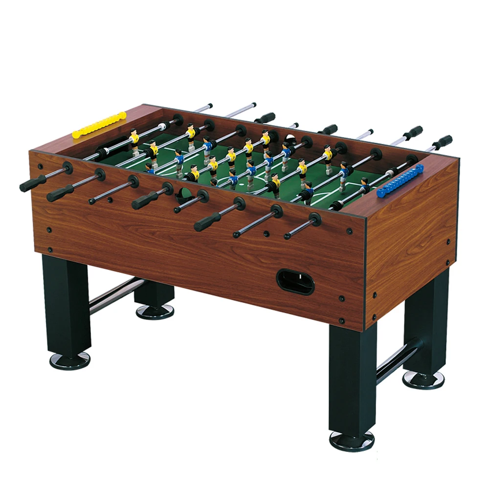 Hot Sale Indoor Football Machine Solid Wood 1.4m Large Adult Table Football Table Classic Black Soccer Table