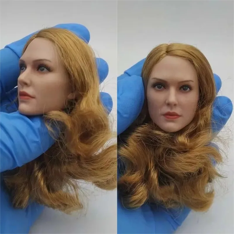1/6 Western Female Soldier Beauty Head Sculpt Emma Watson Beauty Girl Actor Carving Model Toys for 12