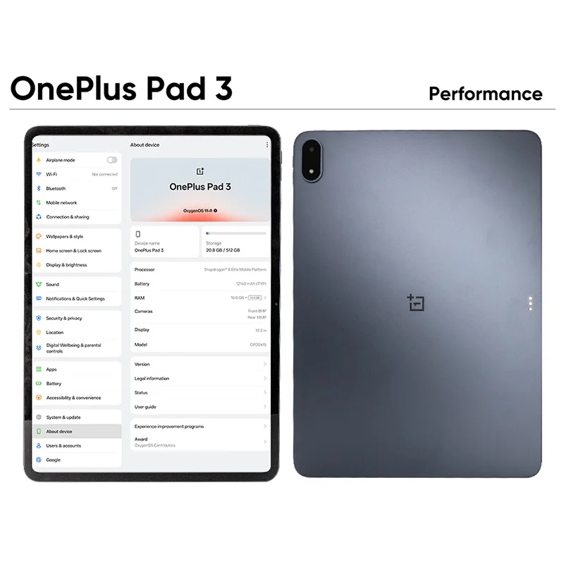 Global Version OnePlus Pad 3 12GB 256GB Tablet Snapdragon 8 Elite Global Version OnePlus Pad 3 12GB 256GB Tablet Snapdragon 8 Elite