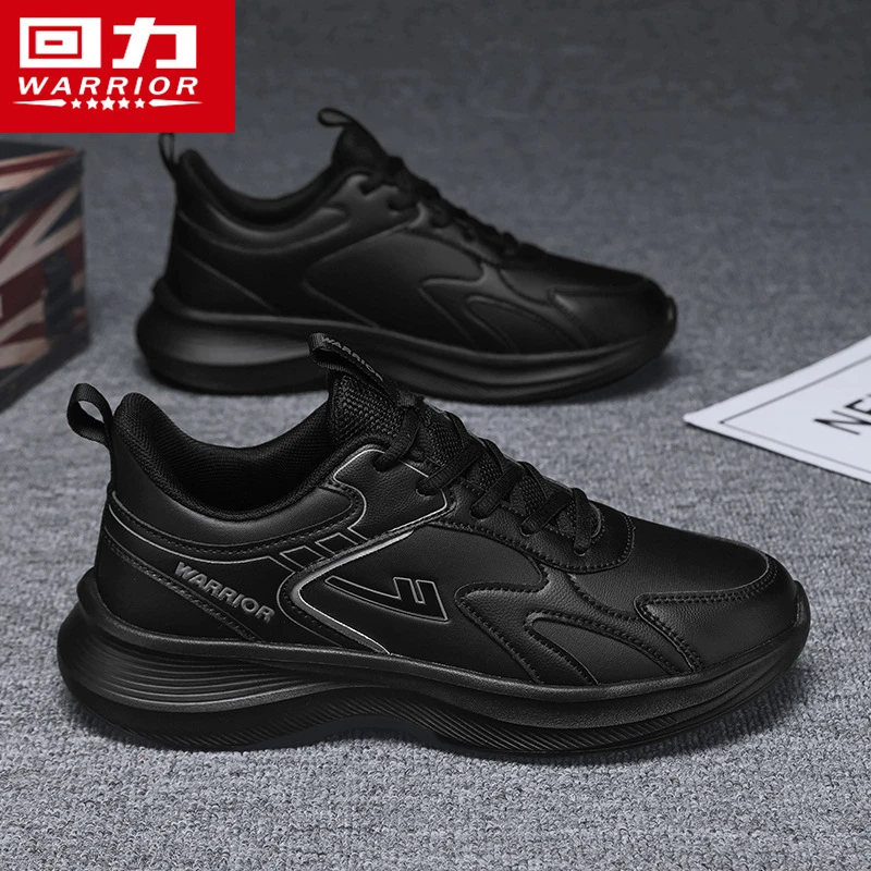 

Men'S Winter White Leather Sneakers Fleece Lined Warm Non Slip Casual Shoes Waterproof And Windproof Athletic Shoes For Cold
