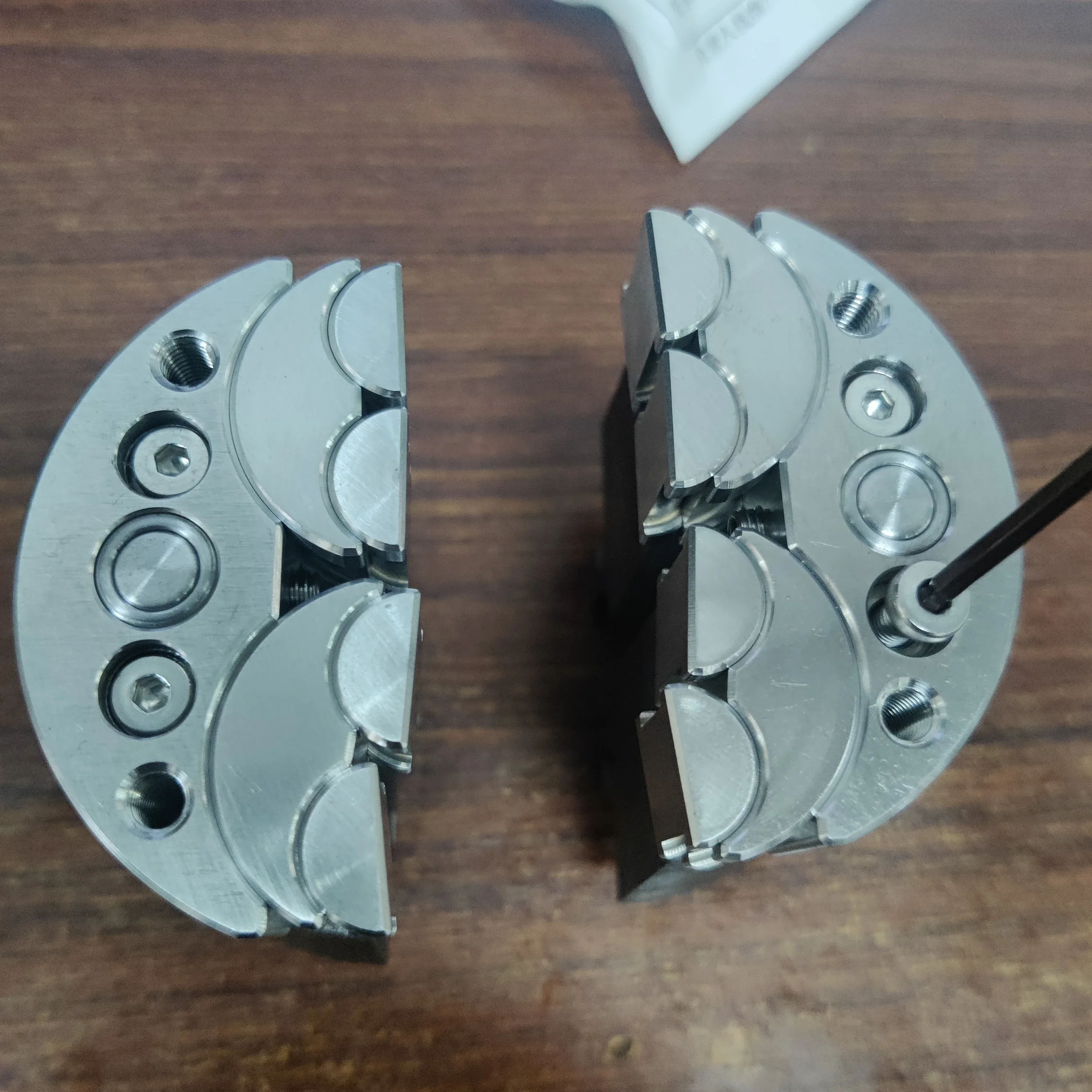 -Morsa fractal de bola de mandíbulas de torno para peça de torno