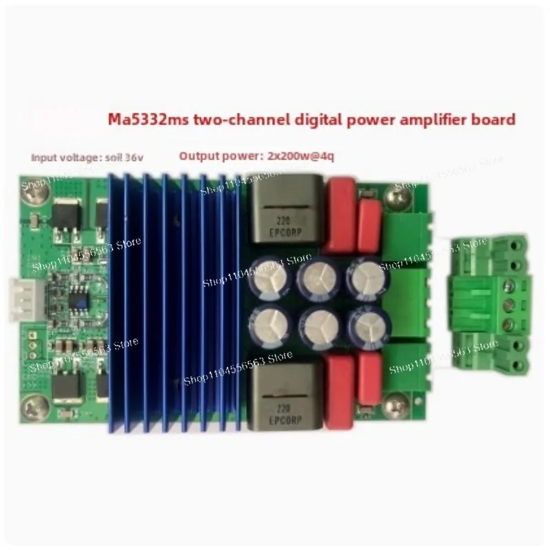 

MA5332 High Quality Digital Power Amplifier Board 2X200W,Dual Power Supply