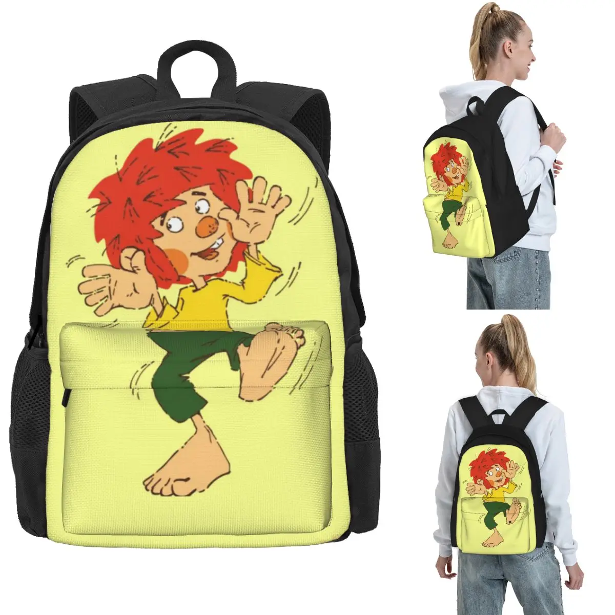 

Рюкзаки Pumuckl Tanzen для мальчиков и девочек, сумка для книг, большая вместительная школьная сумка для студентов, рюкзак для ноутбука, сумка на плечо