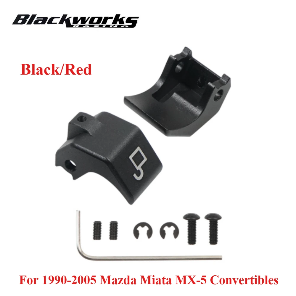 1 Set Top Latch Rebuild Kit For 1990-2005 Mazda Miata MX-5 Convertibles Black/Red