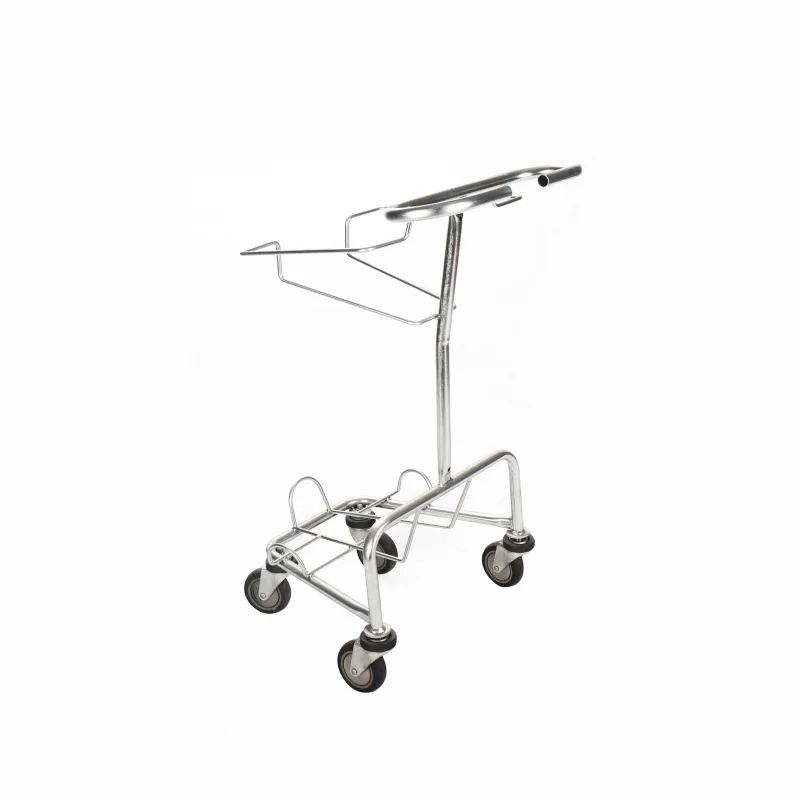 custom.China Factory Unfolding Supermarket Cart Metallic Trolley Cart Retail 2-tier Shopping Cart
