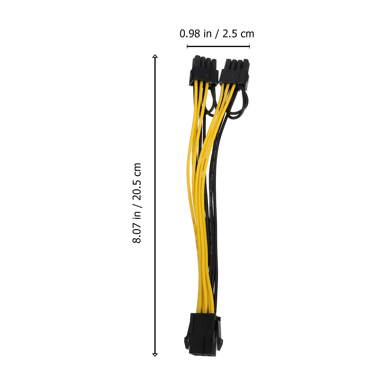 

10 pcs Gpu Power Cable Replacement Adapter Cord Supply For Graphics Cards Extension 6Pin+2Pin Splitter Express Cable High