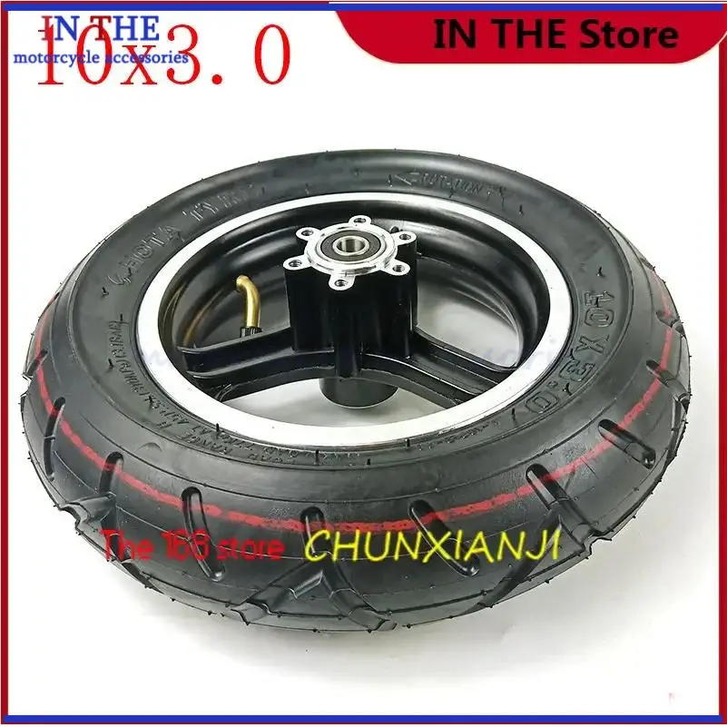 10 Inch Pneumatic Wheel for Electric Scooter And Hoverboard 10x3.0 Tire with Inner Tube And Alloy Disc Brake Rim Balancing Tyre