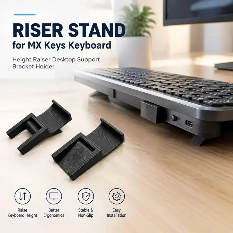 Keyboard Height Bracket Compatible with MX Keys Desktop Support Riser Holder Stand