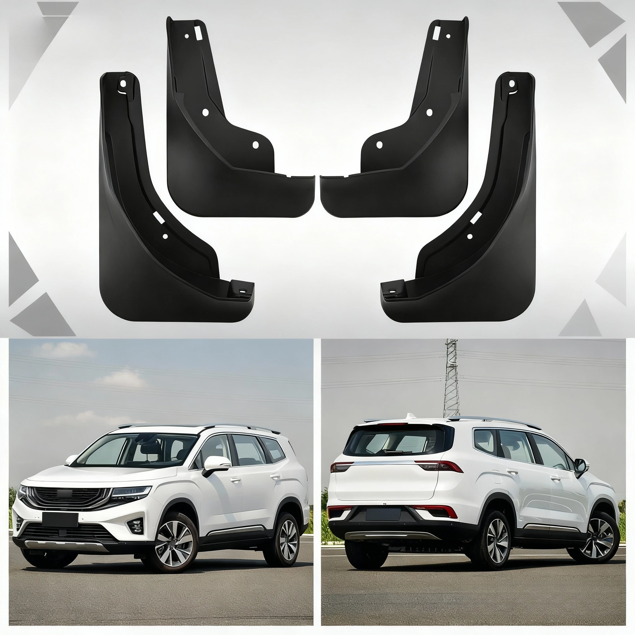 

Mud Flap for Geely Haoyue Okavango 2020-2022, Splash Guard Mudguard Set, Front Rear