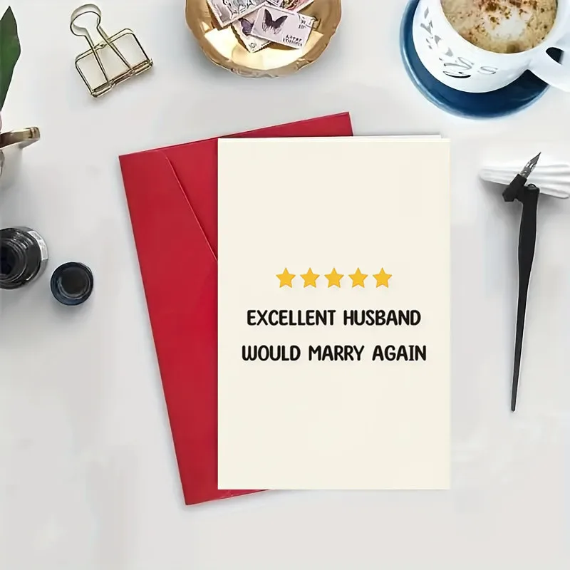 1PC Funny Happy Birthday Anniversary Card Cards For Men Him Husband 20th 30th 40th 50th 60th Birthday Gifts Greeting Card