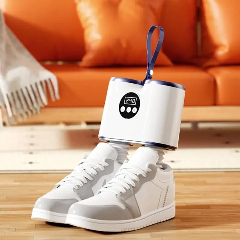 إزالة الرطوبة المحمولة مجفف التمهيد Auto Off الذكي الموقت الموقت مع حذاء رف قابل للتعديل مزيل الردية N58D