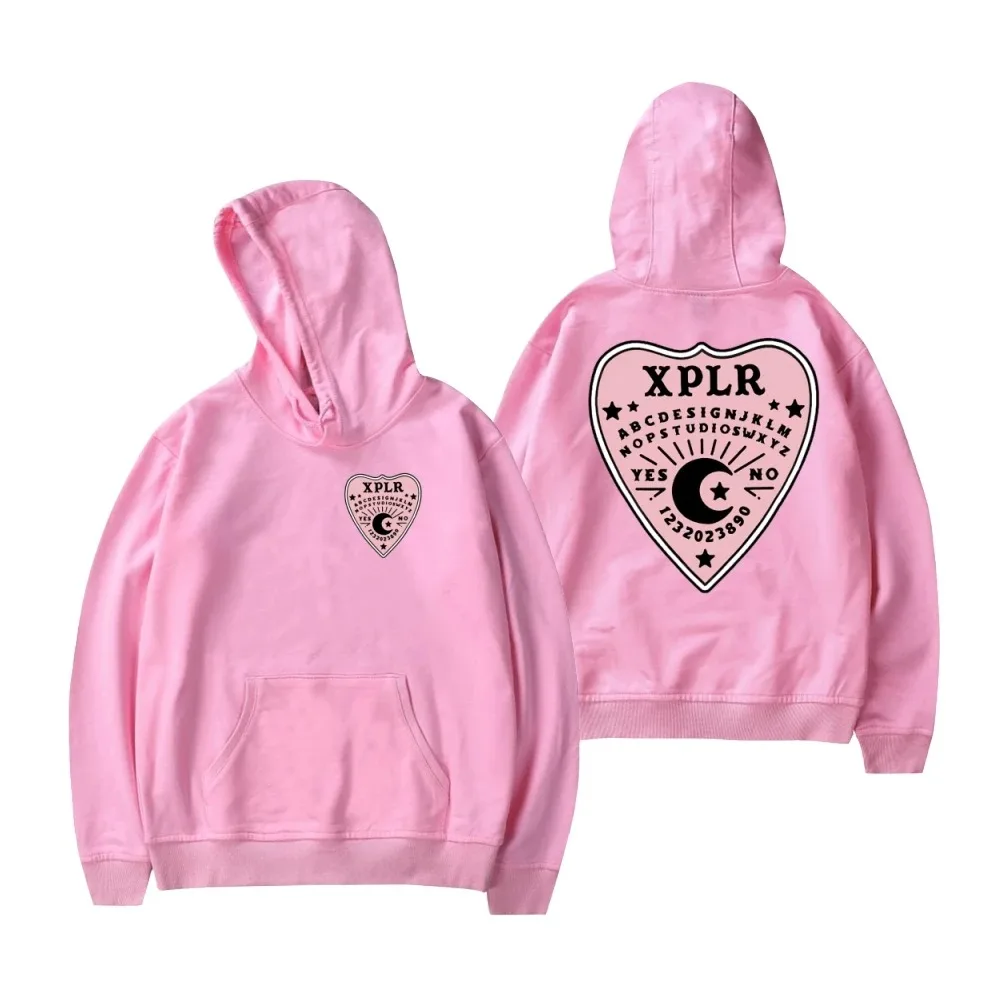 Sam e Colby-Hoodie de manga comprida feminino e masculino, pulôver fashion, suéter, XPLR 2024